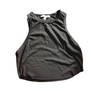 Pretty garbage Black Knit Crop Top